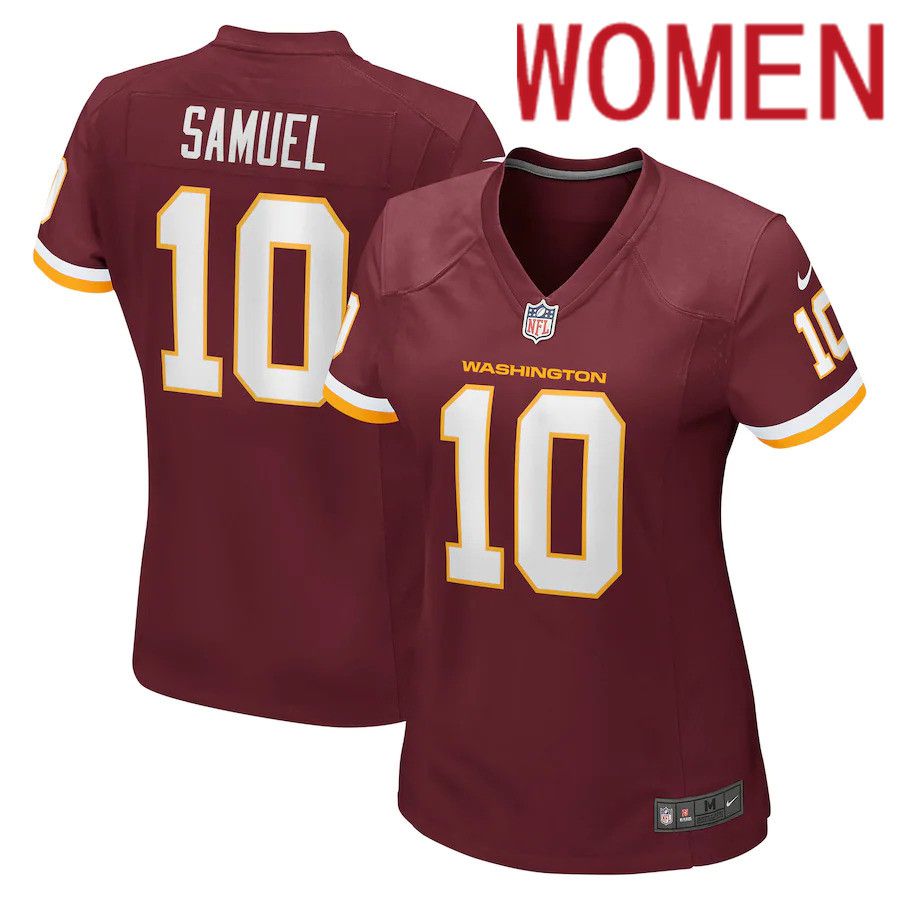 Women Washington Redskins 10 Curtis Samuel Nike Burgundy Game Player NFL Jersey